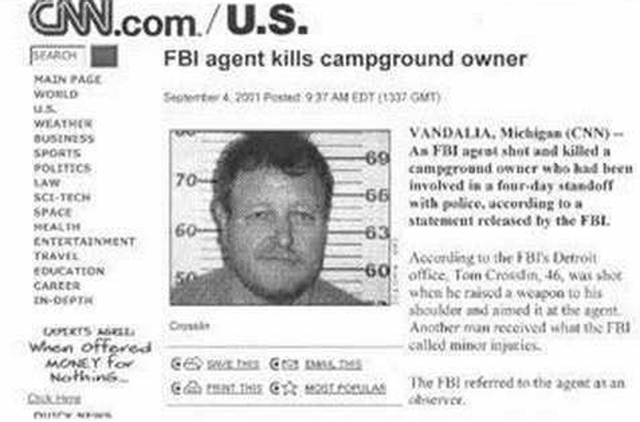 FBI kills Robert Rohm Rainbow Farm