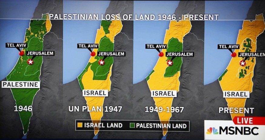palestine land loss israel zionism
