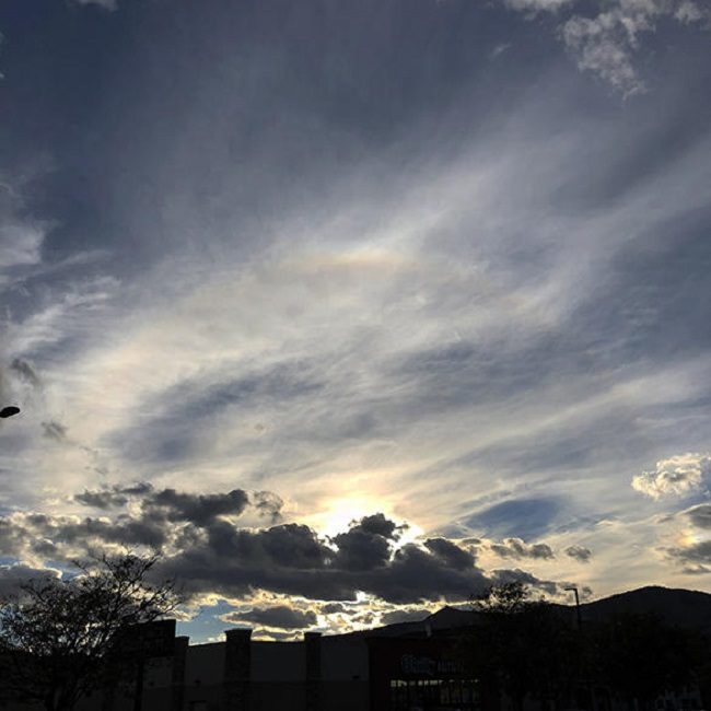 Sun dog over Los Alamos, NM
