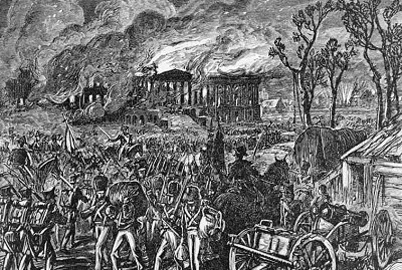 washington burns war of 1812