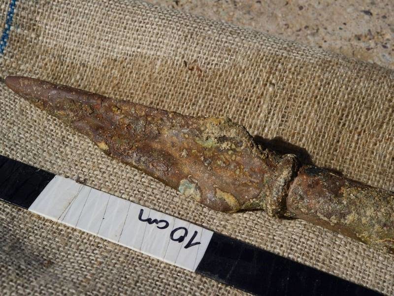 bronze spear  Antikythera wreck