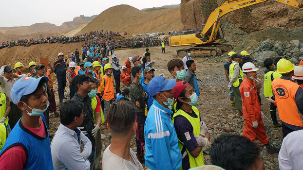 Six Jade Scavengers Killed in Myanmar Cliff Collapse in Kachin State 2019-02-11