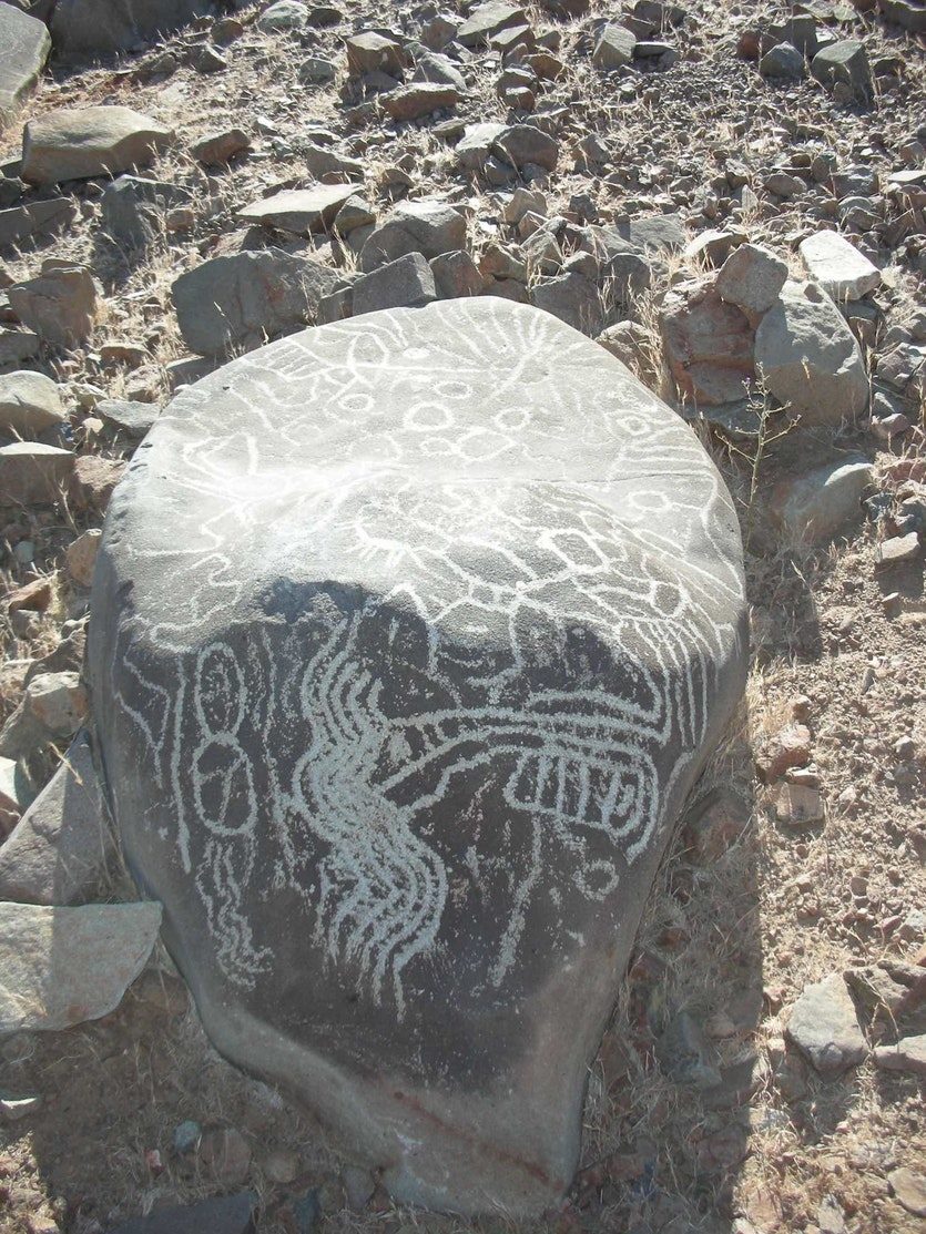 engraved stones