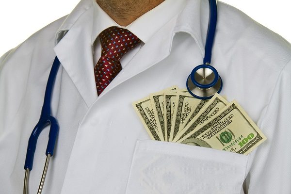 doctor cash bribery corruption