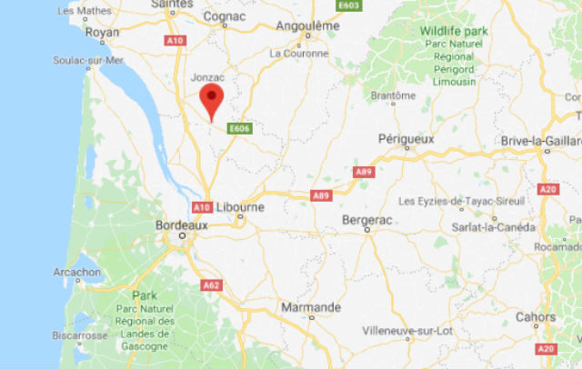 The epicentre of the earthquake was located 5 km from Montendre