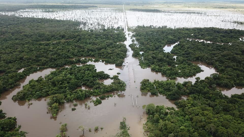 Floods in Concepción, Paraguay, March 2019.