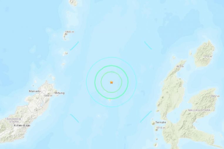 The quake was 150km north-west of the coastal