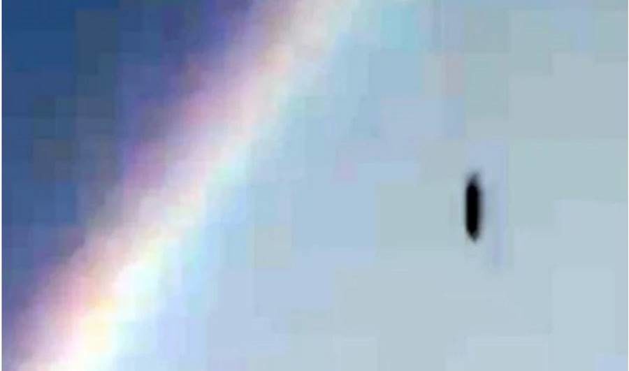 ufo falling rainbow