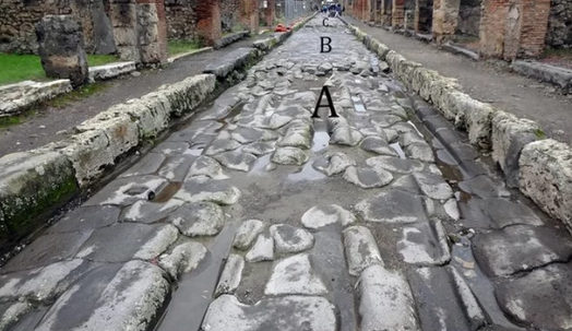 Pompeii's paved streets