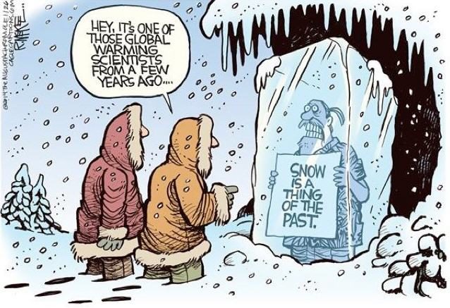 snow is a thing of the past cartoon