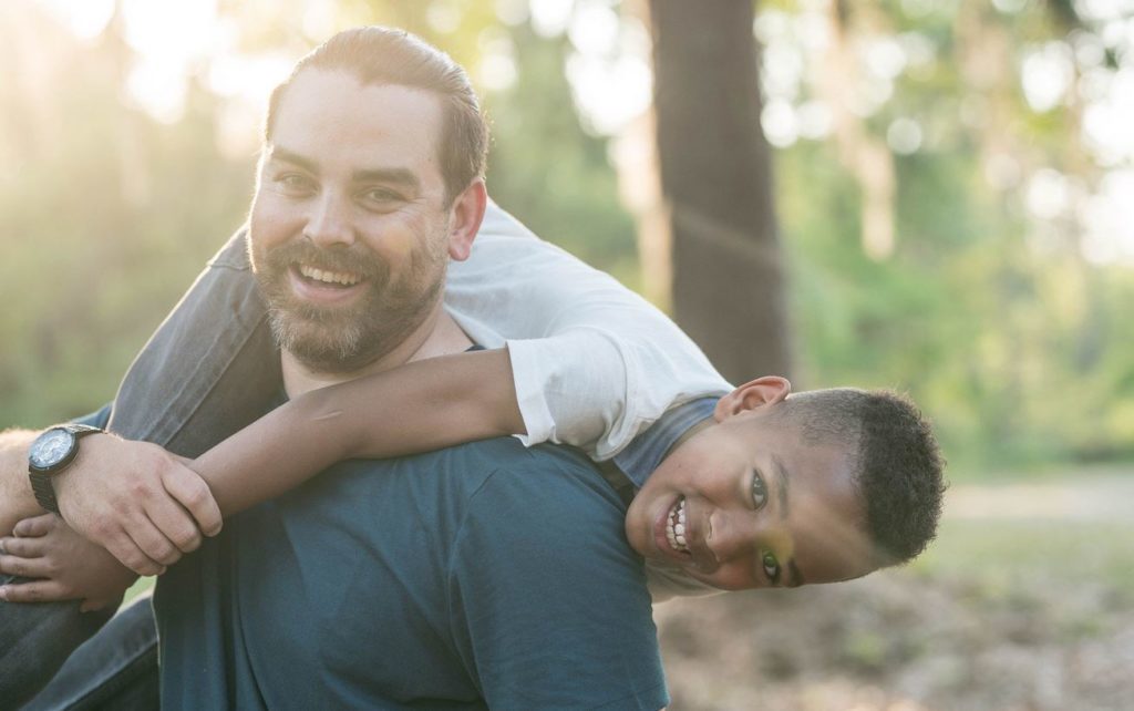 Click to enlarge father and child