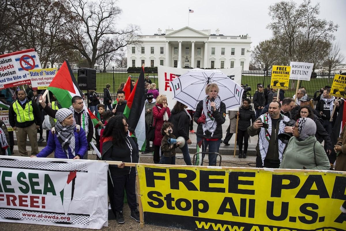 whitehouse palestine protest