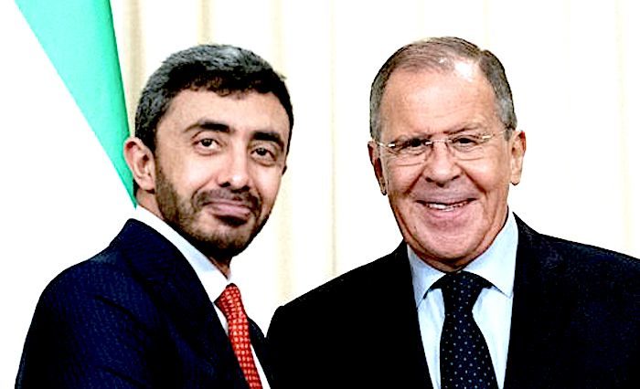 Lavrov and Sheikh Zayed Al Nahyan