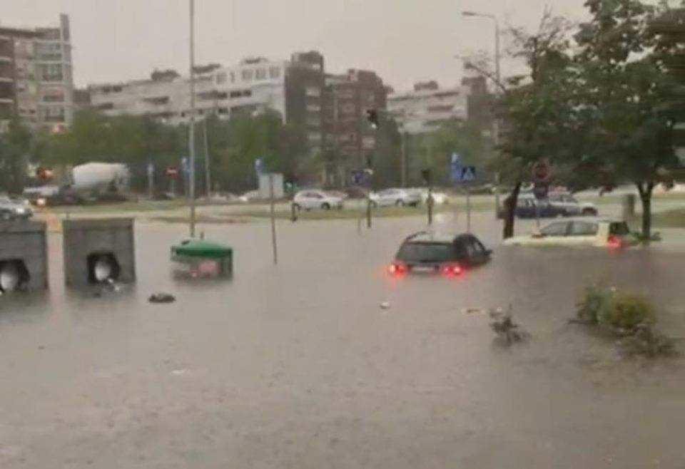 Flooding in Novi Beograd, Serbia yesterday, June 23rd