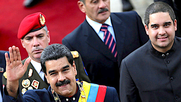 Nicolas Maduro and son