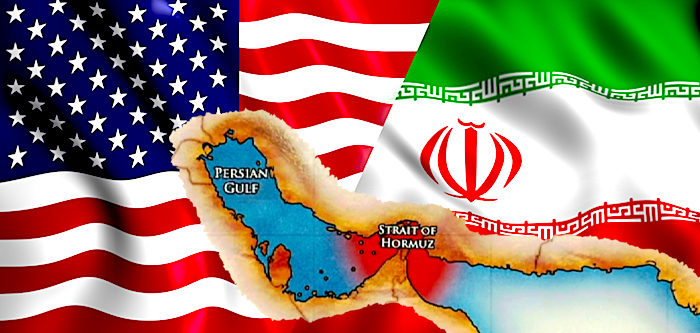 US/Iran Flags
