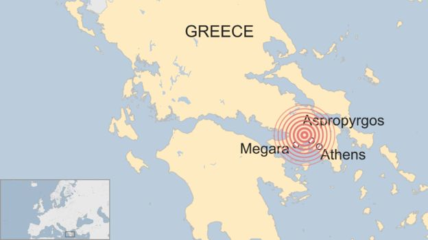earthquake greece july 2019 map