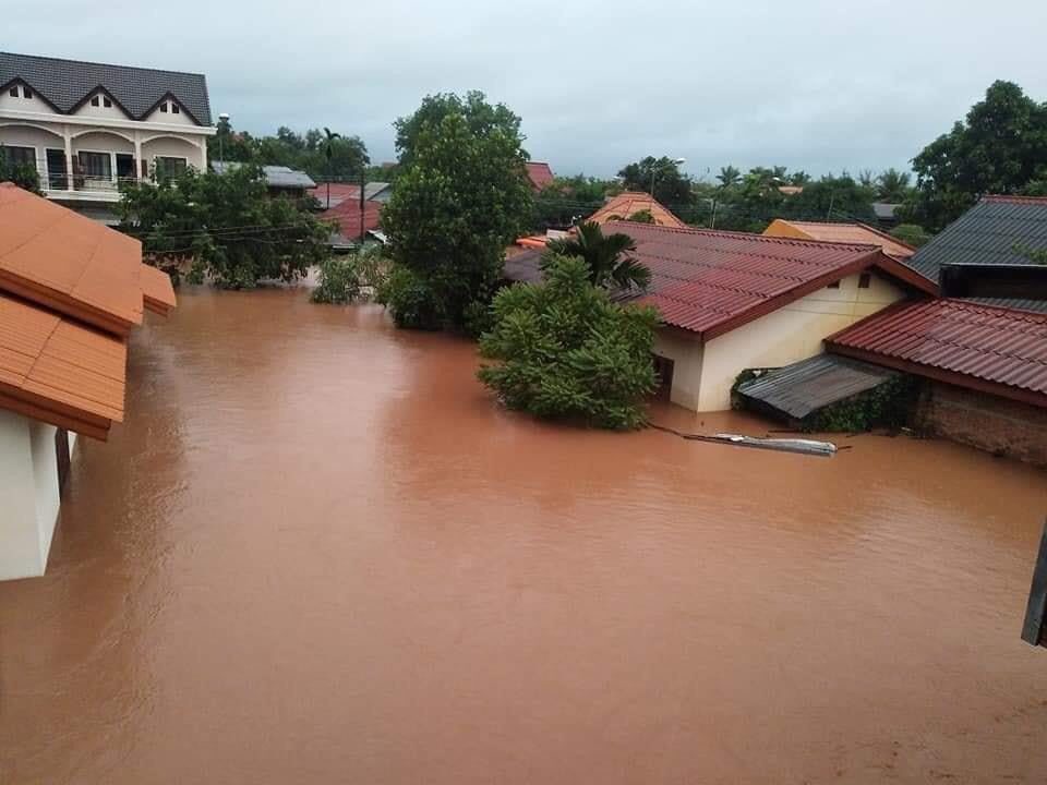 The southern region of Laos been devastated by severe floods after two consecutive tropical storms hit the region.