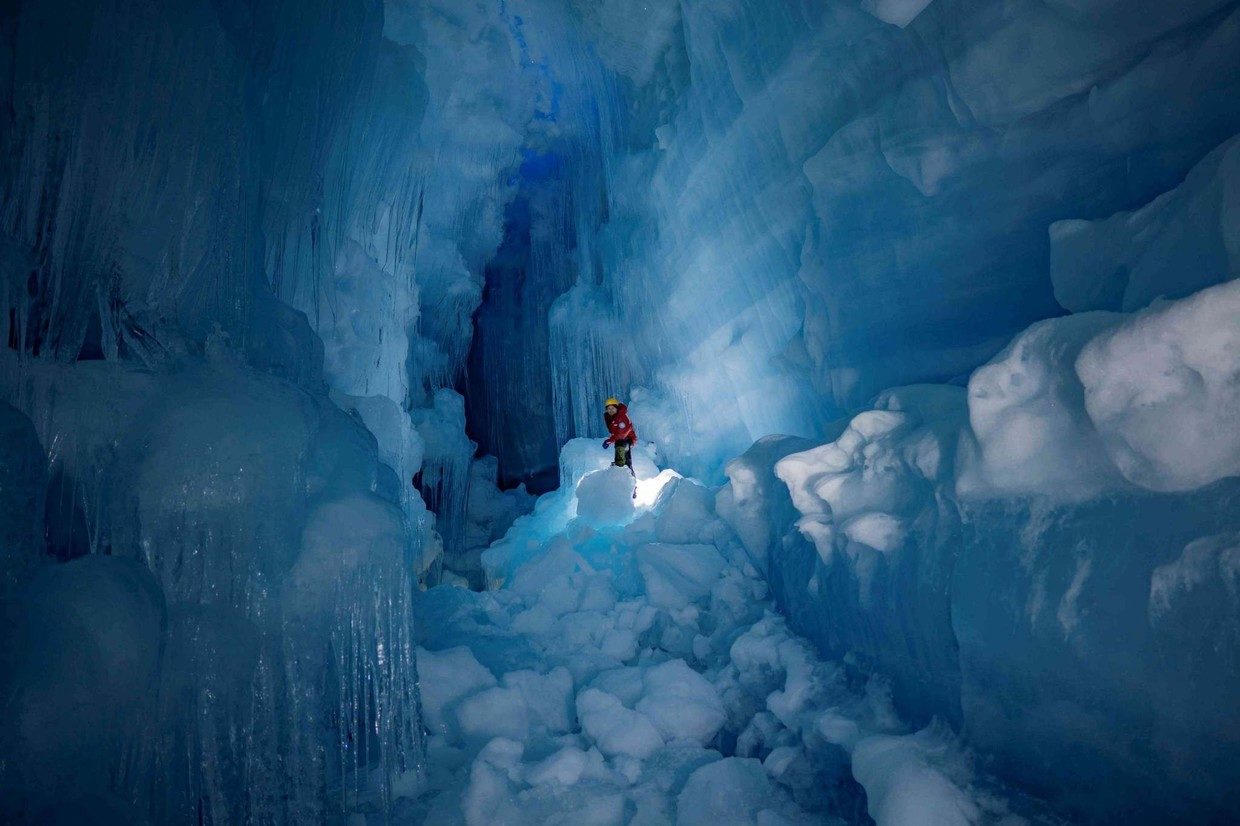 Ice cave in Antartica