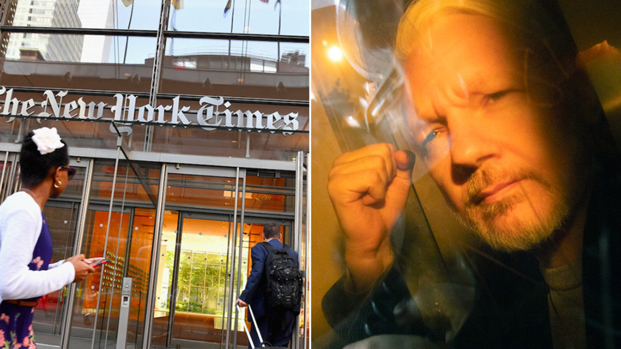 assange New York times