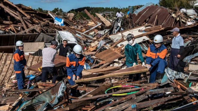 Click to enlarge Typhoon Hagibis was the worst storm to hit the country in decades