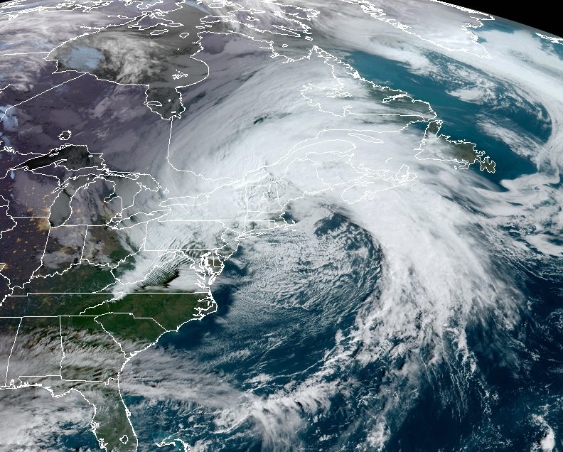 Click to enlarge US Northeast bomb cyclone