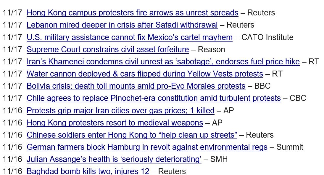 civil unrest news