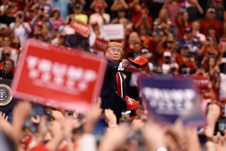 Trump MAGA hat rally florida