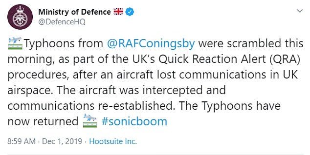 RAF sonic boom