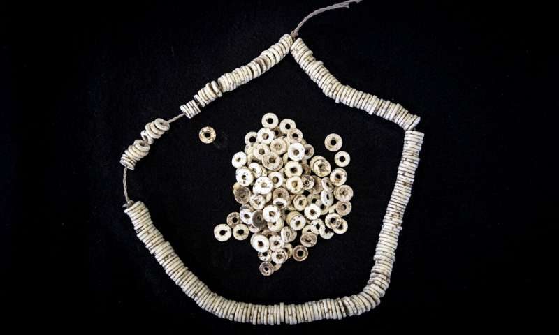ostrich eggshell beads