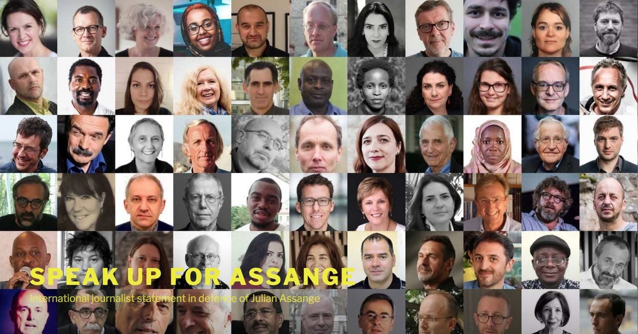 journalist reporters support assange