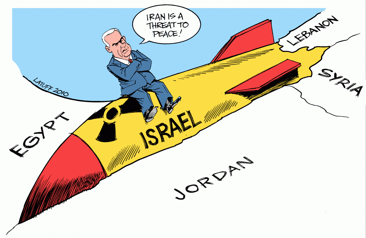 israel nukes nuclear weapons cartoon