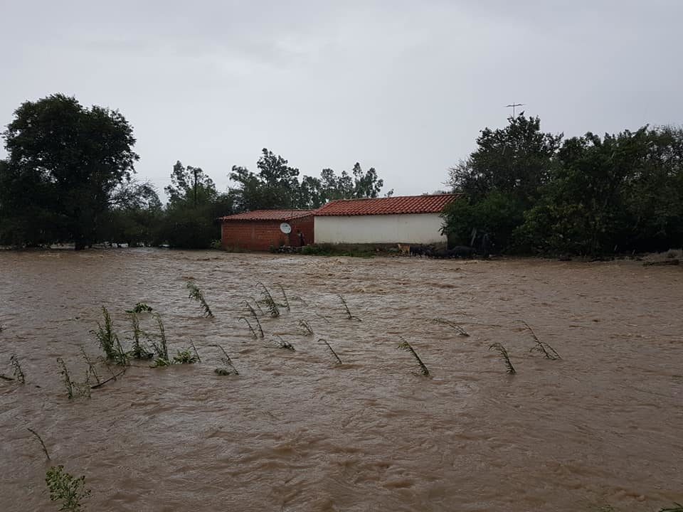 Floods in Tarija, Bolivia, January 2020.