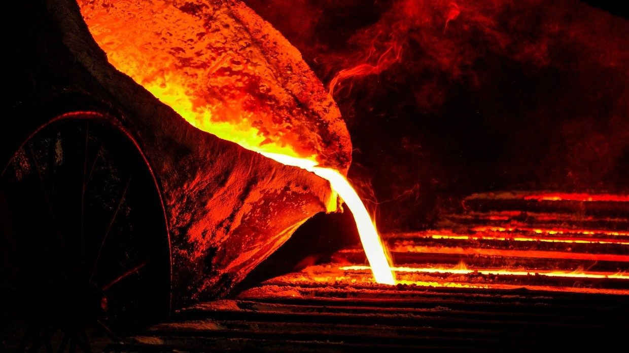 steel mill foundry molten iron