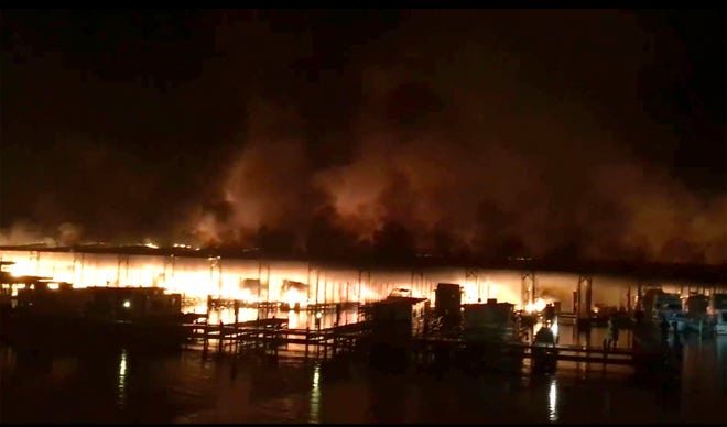 35 docked vessels destroyed in fire
