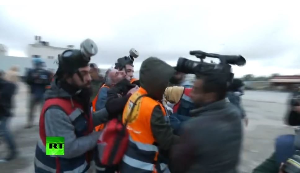 journalist tear gas ramallah israel