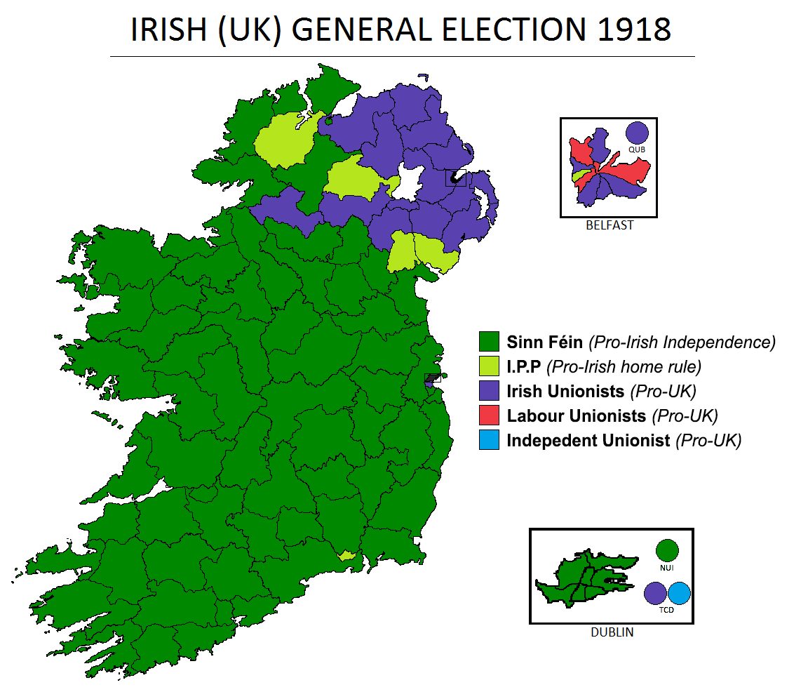 sinn fein 1918 election result