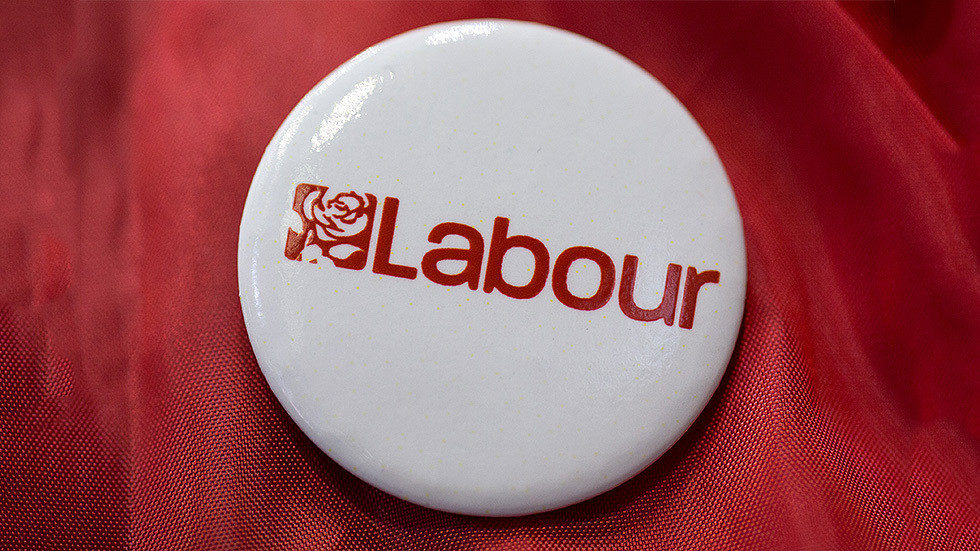 UK labour party button