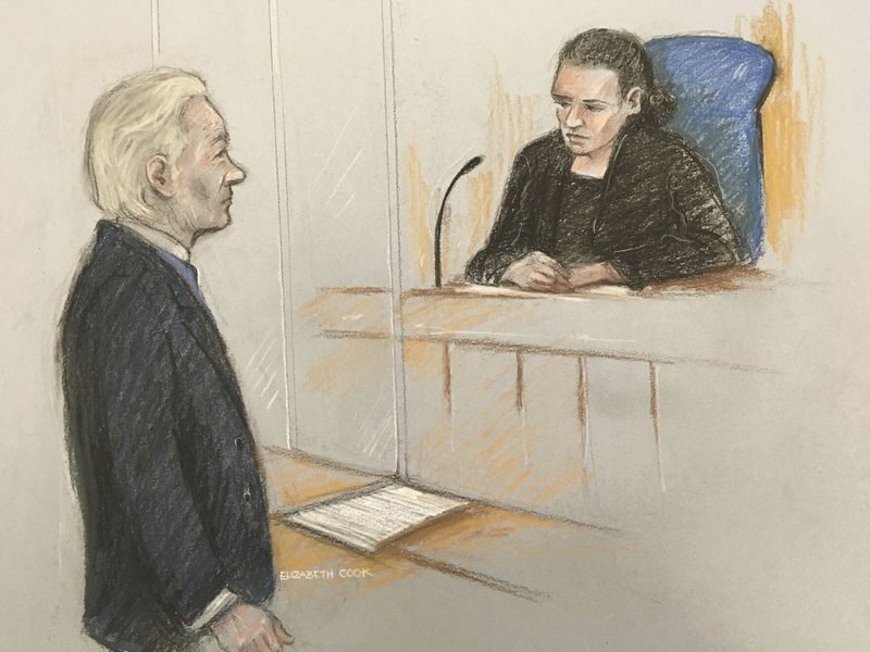 District Judge Vanessa Baraitser Assange court sketch