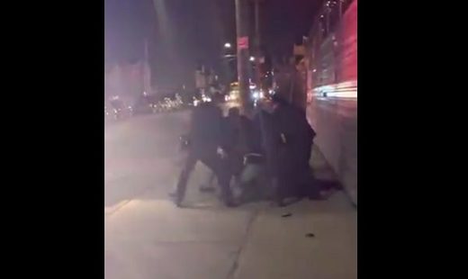 'Maybe the guy needs help': Black woman stops to capture video of NYPD officers swarming unarmed black man with his hands up
