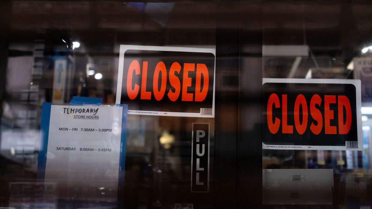 stores closed reduced hours
