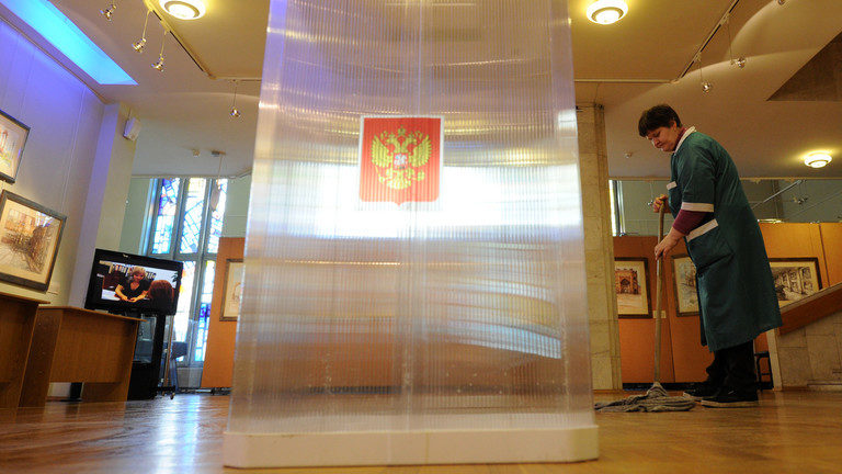 moscow polling station