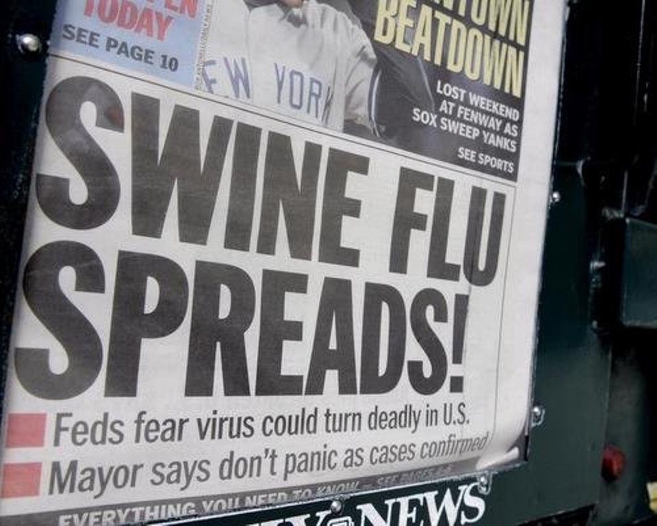 swine flu headline h1n1 2009