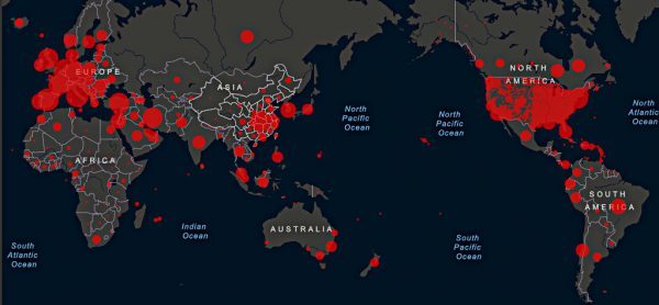 Covid-19 outbreak world map