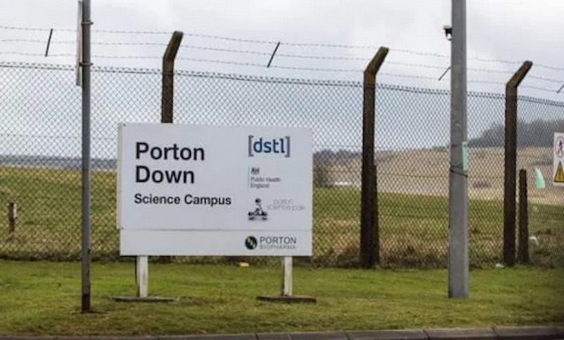 Porton Down Sign