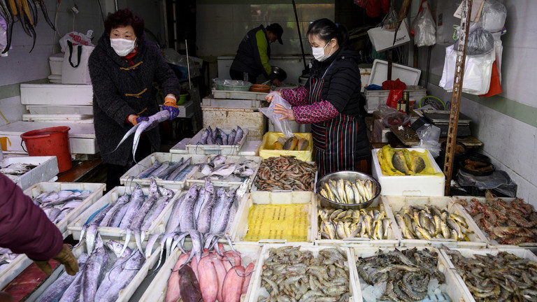 wet market in Shanghai