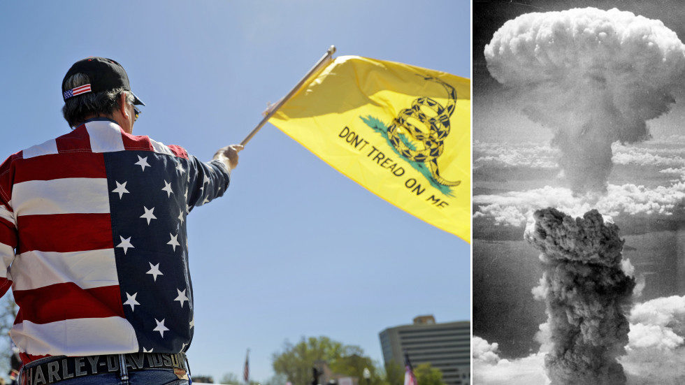 Missouri protester, nuclear bomb Nagasaki