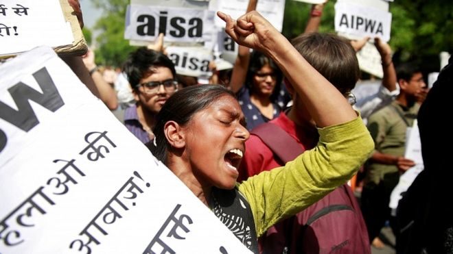 Sexual violence against women and girls has triggered many protests in Indian cities