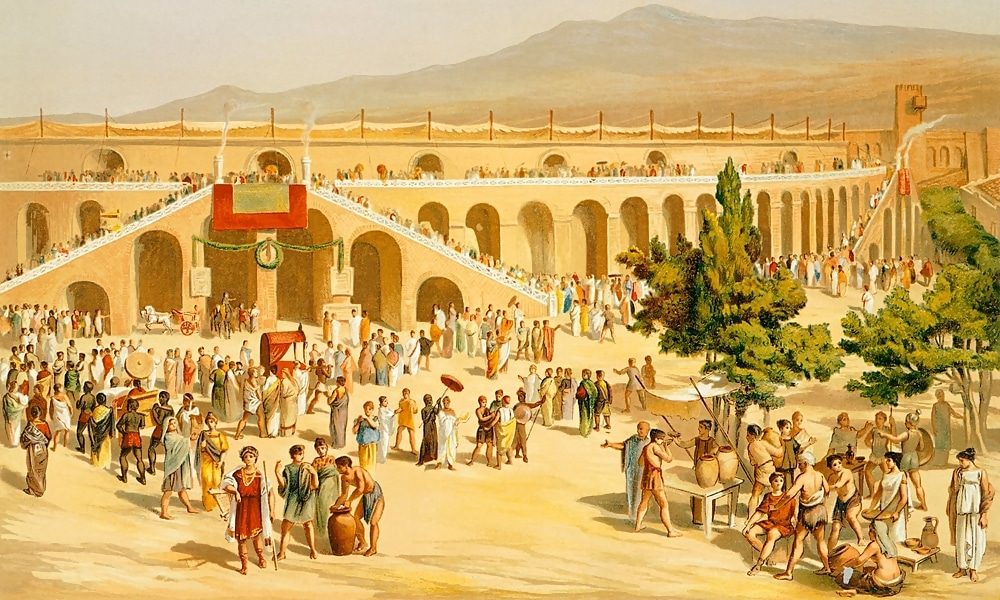 Pompeii painting market