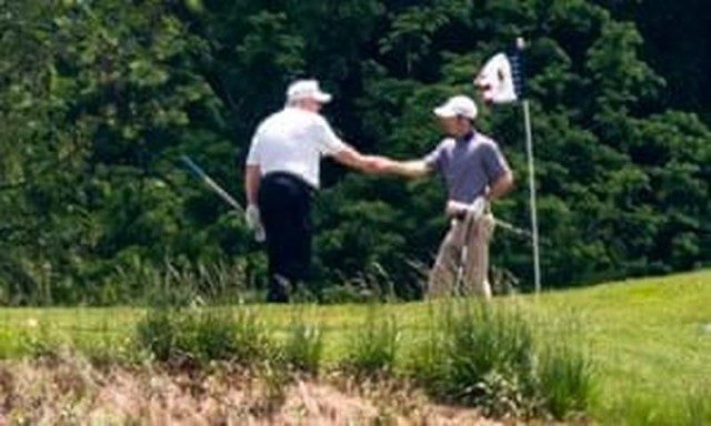 trump golfing